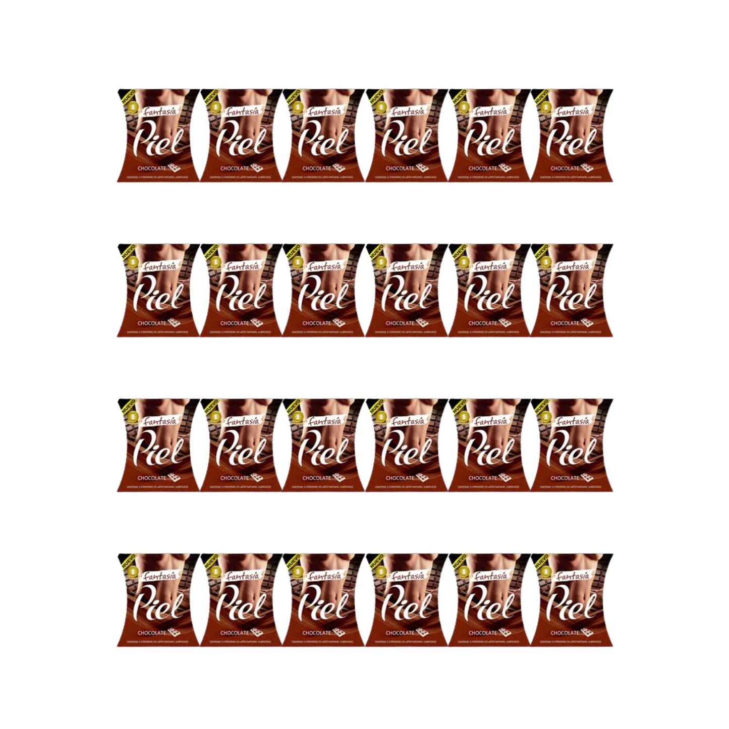 Pack Condones Piel Chocolate 72 Und