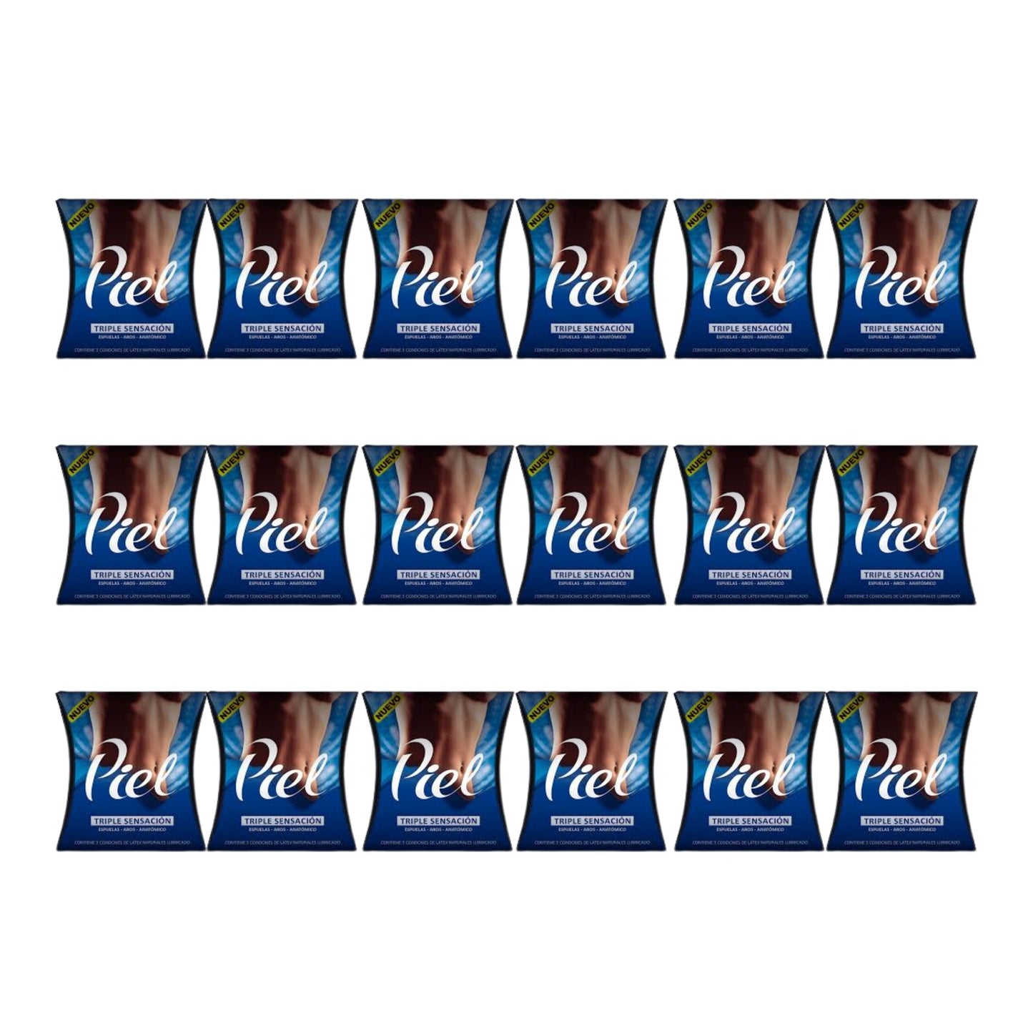 Pack Condones Piel Triple Sensación 54 Und