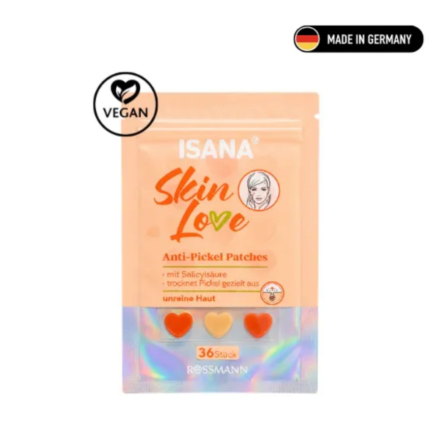 Parches Anti Acné Pimple Patch Corazones 36 Und