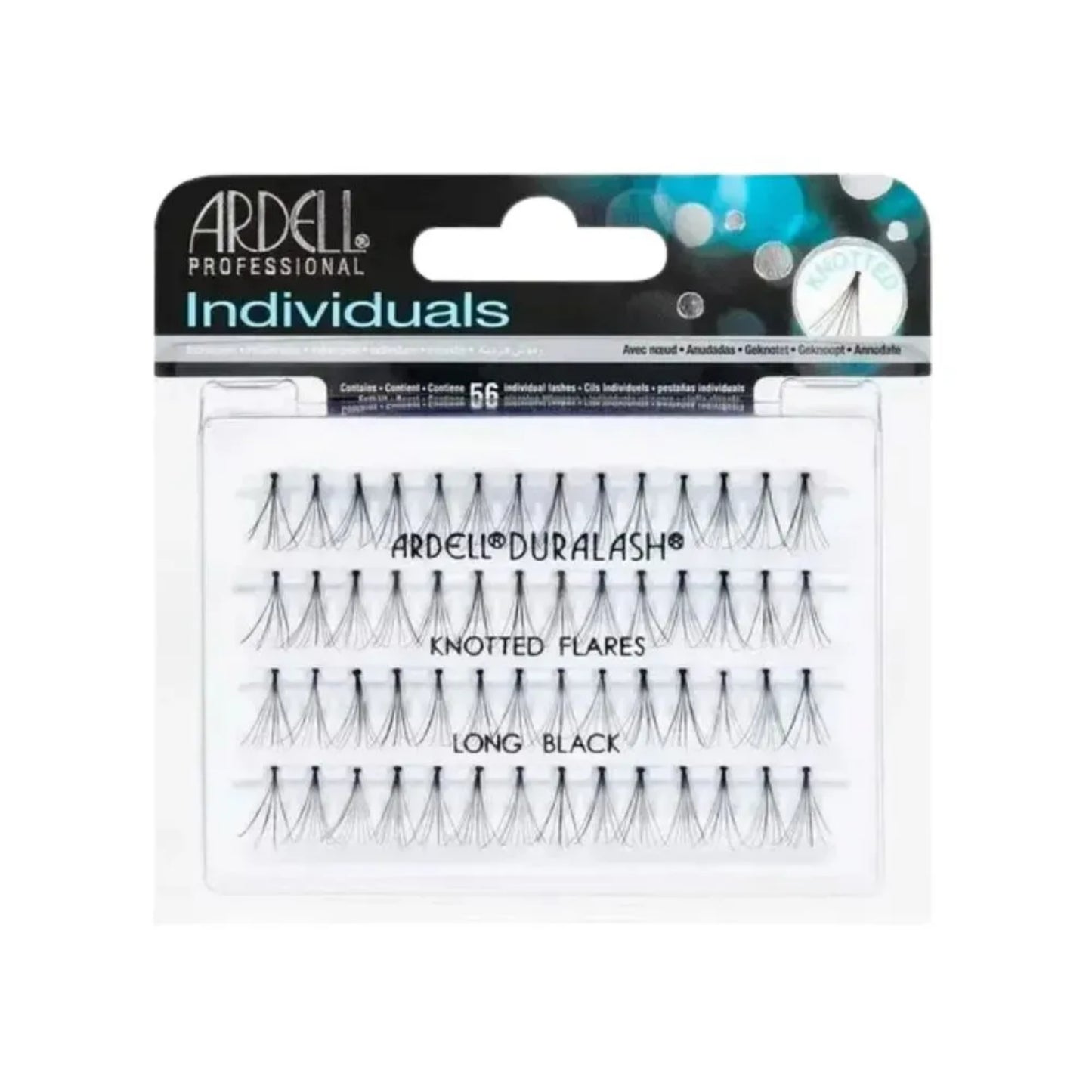 Pestañas Individuales Ardell Knotted Falres Long Black 56 Und