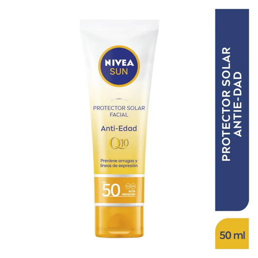 Protector Solar Facial Nivea Sun Antie Edad 50 Ml