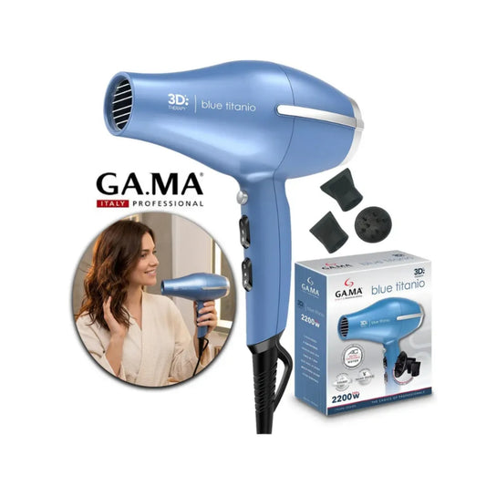 Secadora Gama Blue Titanio 3d Therapy Antifrizz
