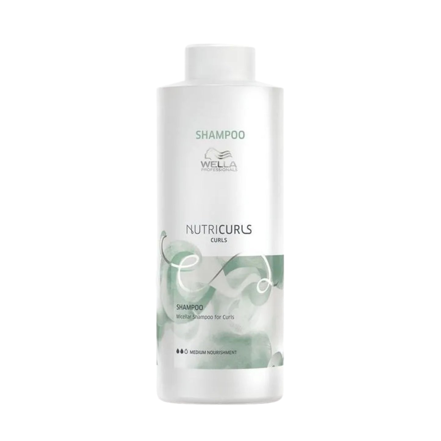 Shampoo Micelar Para Rizos Wella Nutricurls Curls 1000 ml Hidratación y Definición