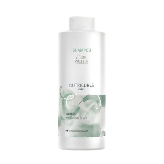 Shampoo Micelar Para Rizos Wella Nutricurls Curls 1000 ml Hidratación y Definición