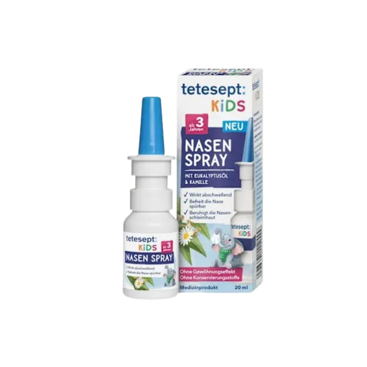 Spray Nasal Infantil De Eucalipto Y Manzanilla Tetesept · Producto Alemán · 20 Ml