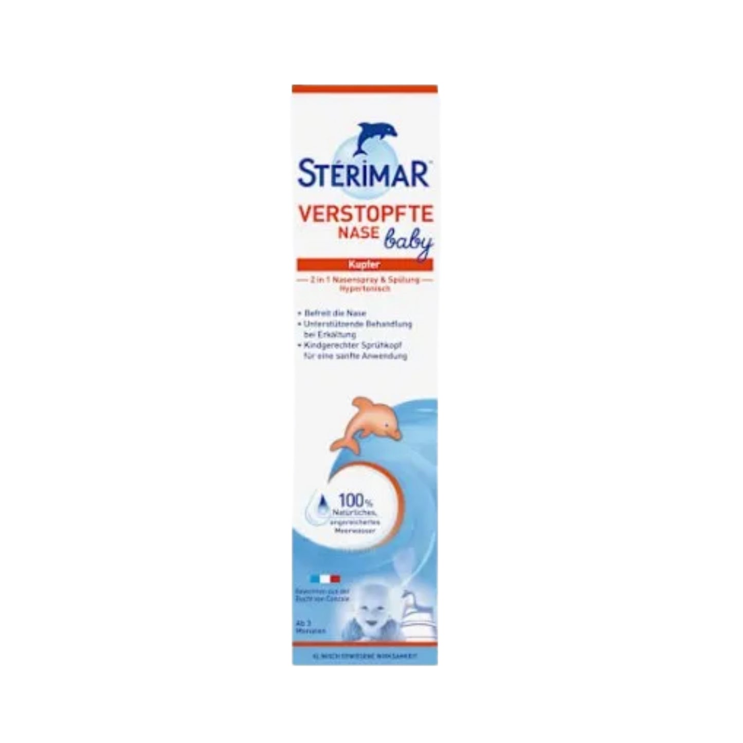 Spray Nasal Y Lavado 2 En 1 Para Bebés Stérimar · Producto Alemán · 50 Ml