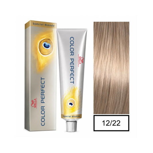 Tinte Color Perfect Wella 12/22 Rubio Intenso Mate Especial 60 G
