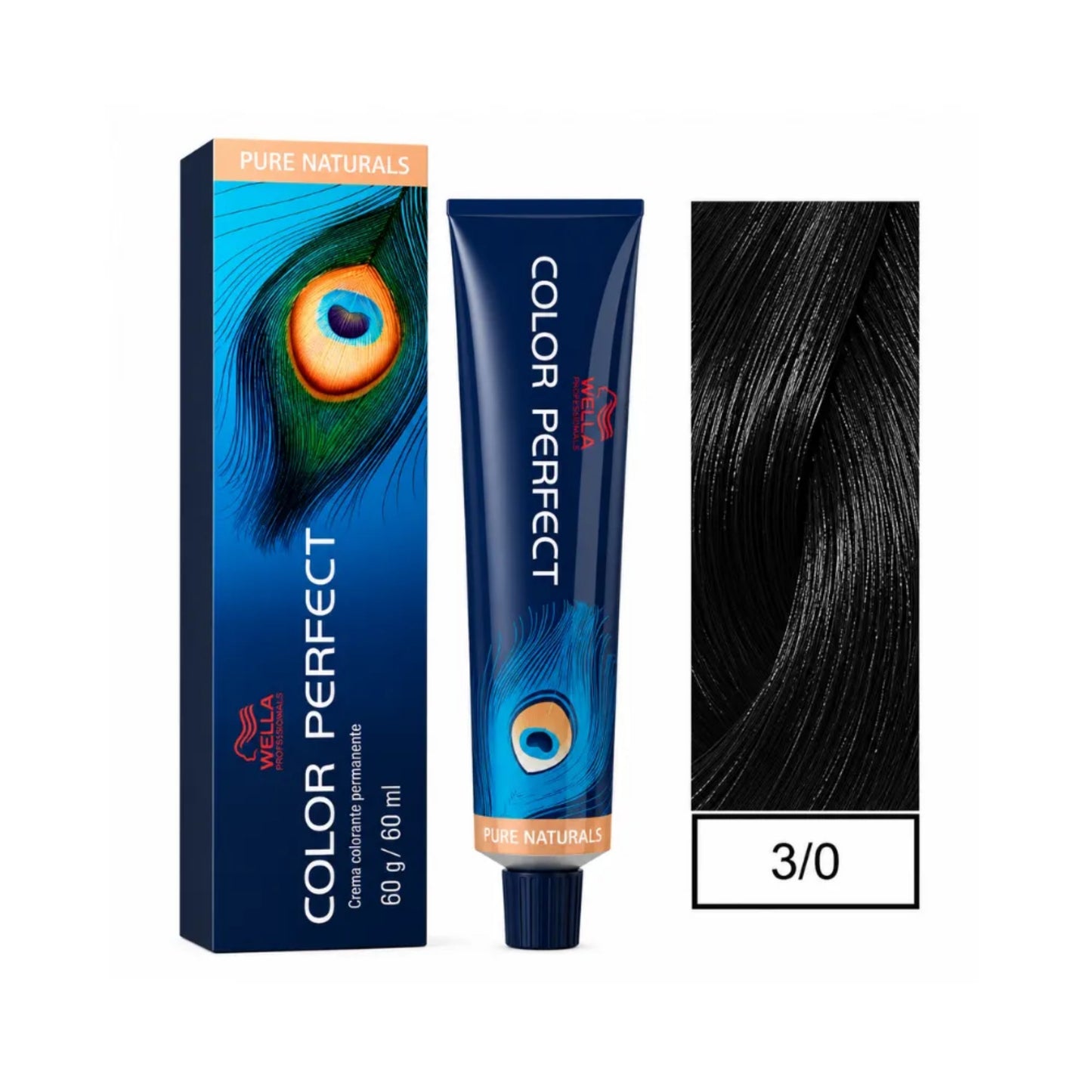 Tinte Color Perfect Wella 3/0 Castaño Oscuro 60 G