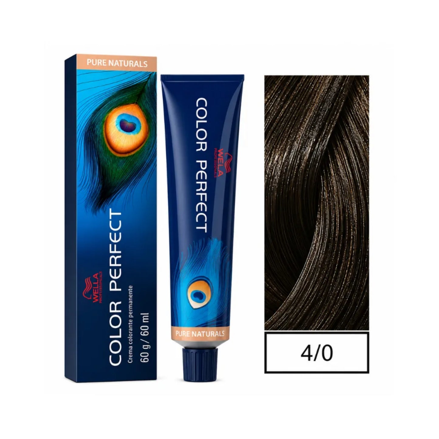 Tinte Color Perfect Wella 4/0 Castaño Medio 60 G