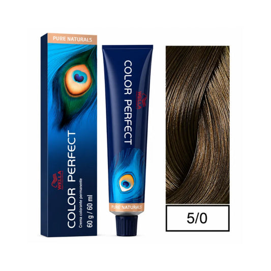 Tinte Color Perfect Wella 5/0 Castaño Claro 60 G