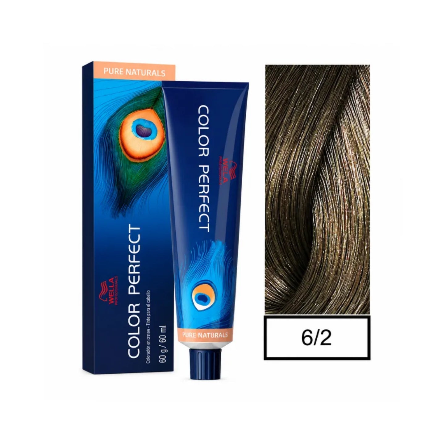 Tinte Color Perfect Wella 6/2 Rubio Oscuro Mate 60 G