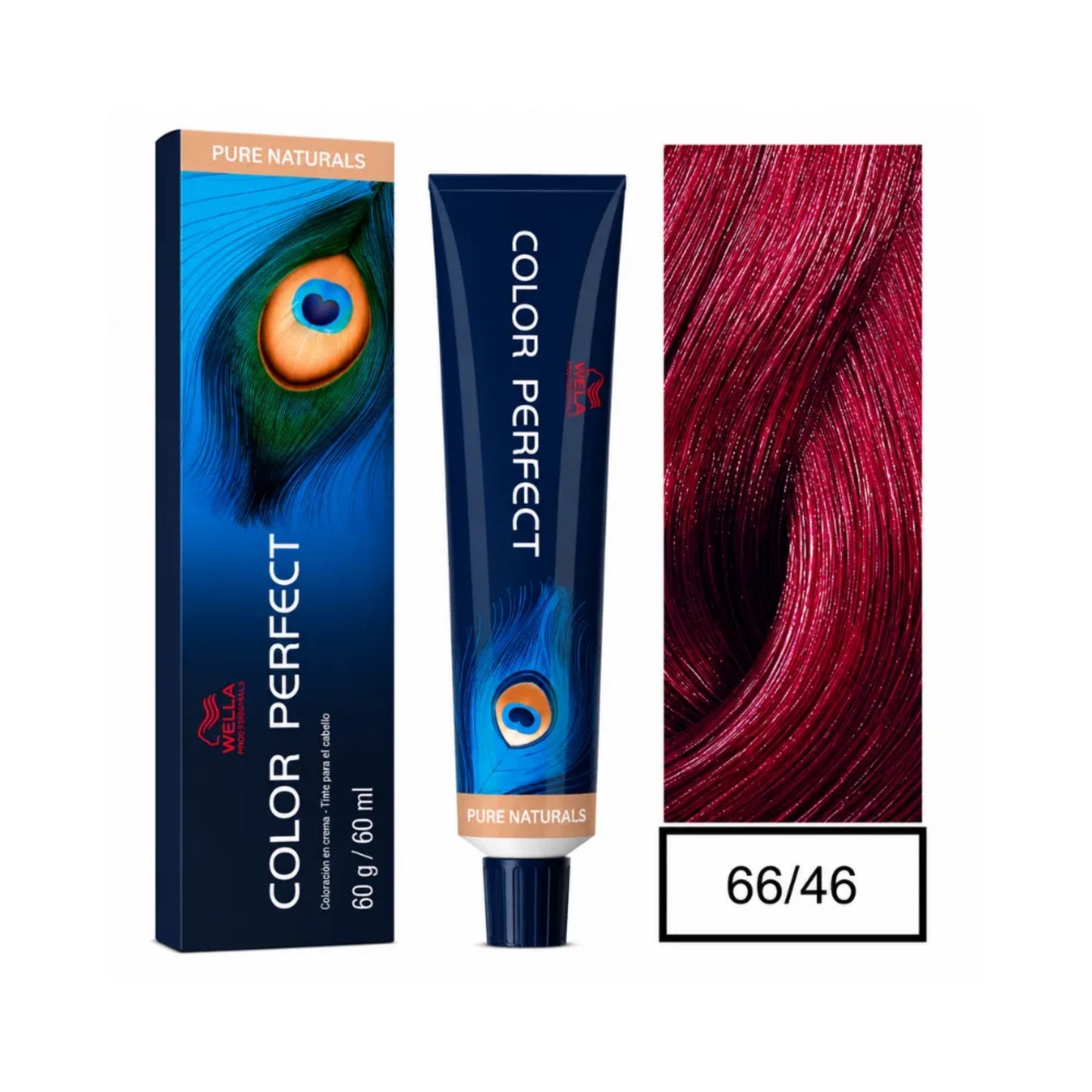 Tinte Color Perfect Wella 66/46 Rubio Oscuro Rojo Violeta 60 G
