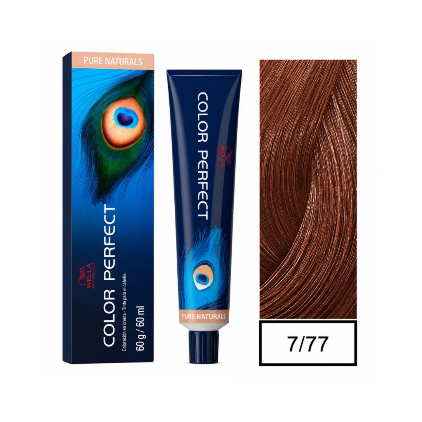 Tinte Color Perfect Wella 7/77 Rubio Mediano Marrón Intenso 60 G