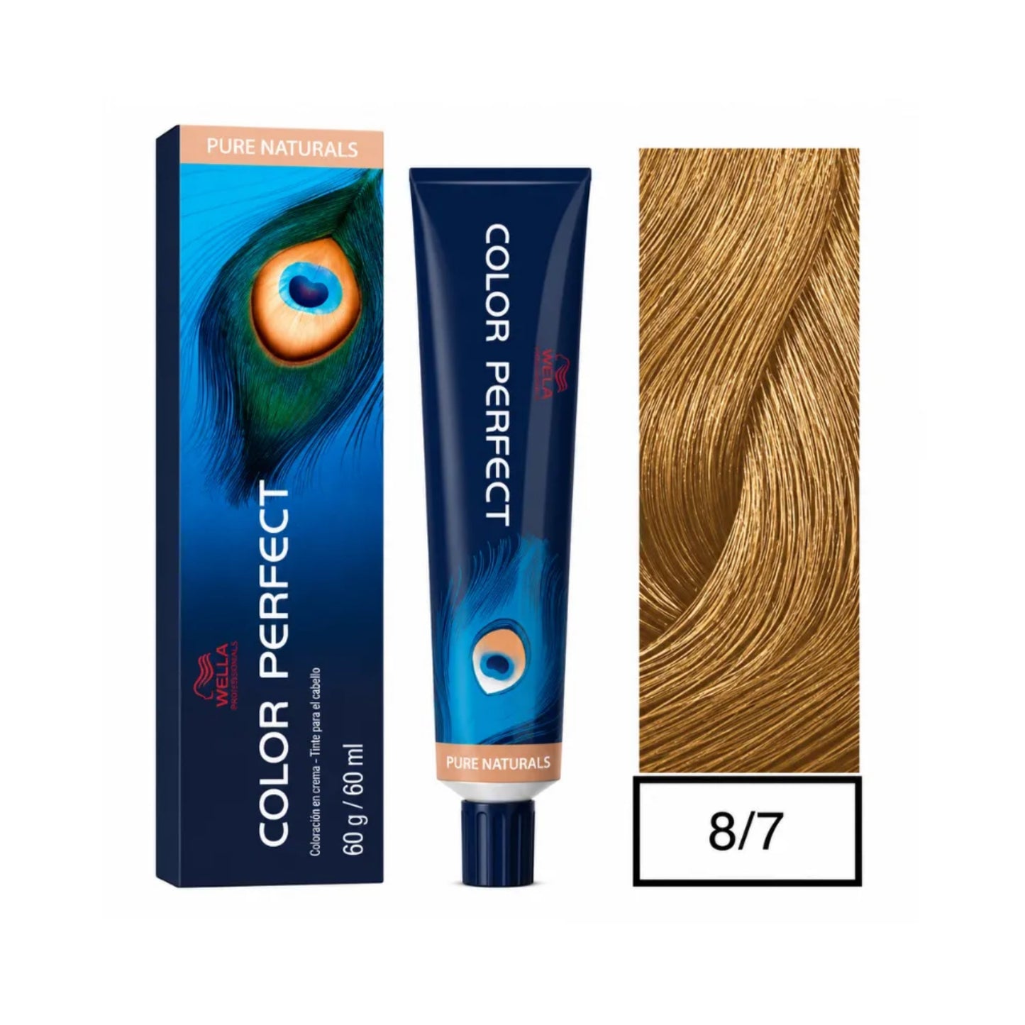 Tinte Color Perfect Wella 8/7 Rubio Claro Marrón 60 G