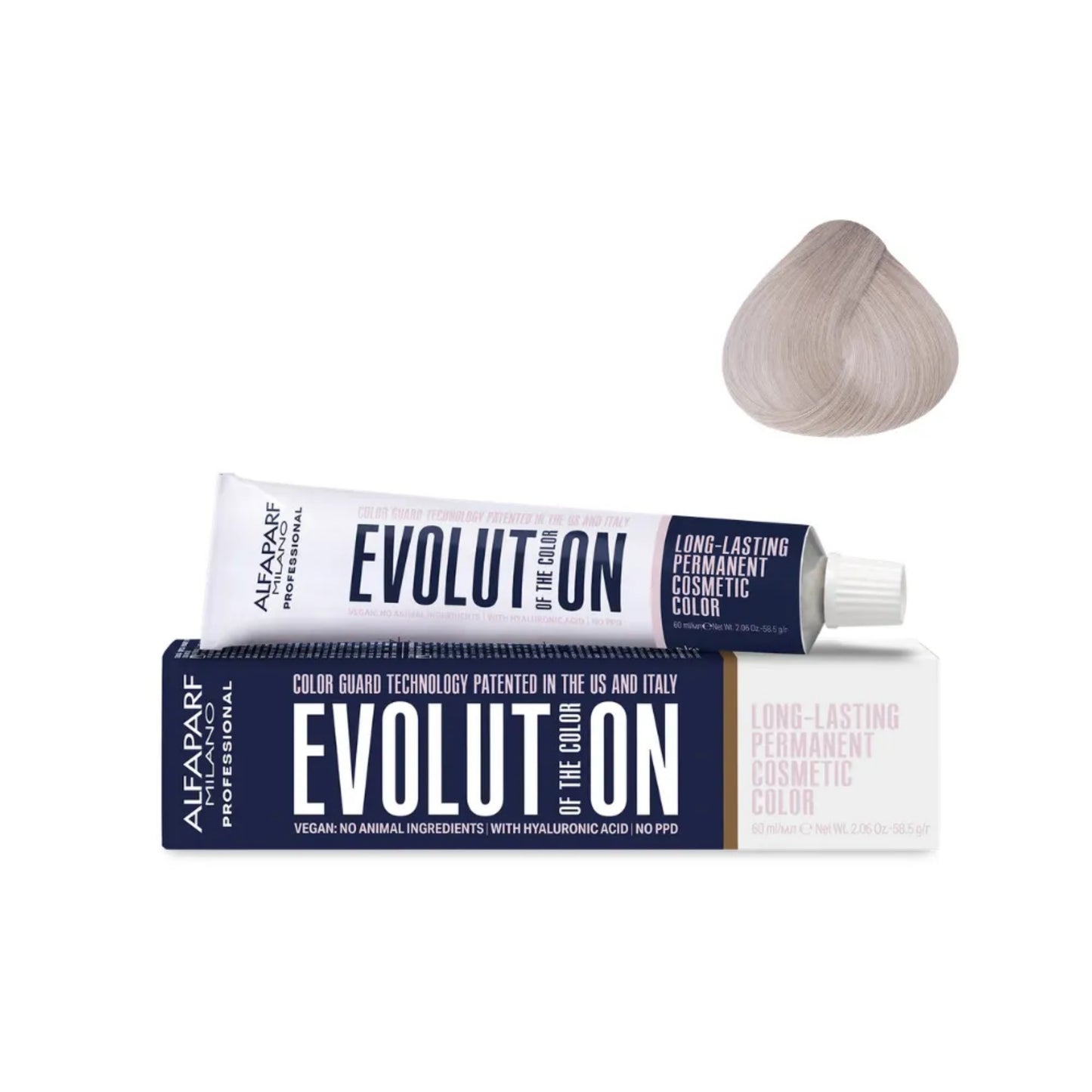 Tinte Evolution of the Color Alfaparf 10.21 Rubio Extraclaro Irisado Ceniza 60 Ml