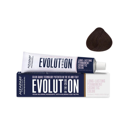 Tinte Evolution of the Color Alfaparf 5.53 Castaño Claro Dorado Caoba 60 Ml