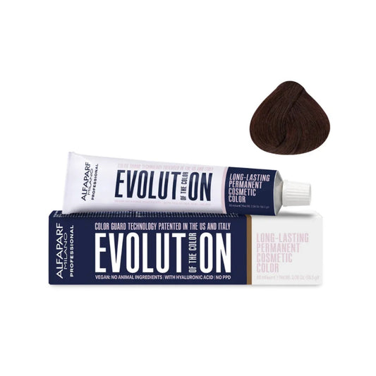 Tinte Evolution of the Color Alfaparf 5.5 Castaño Claro Caoba 60 Ml