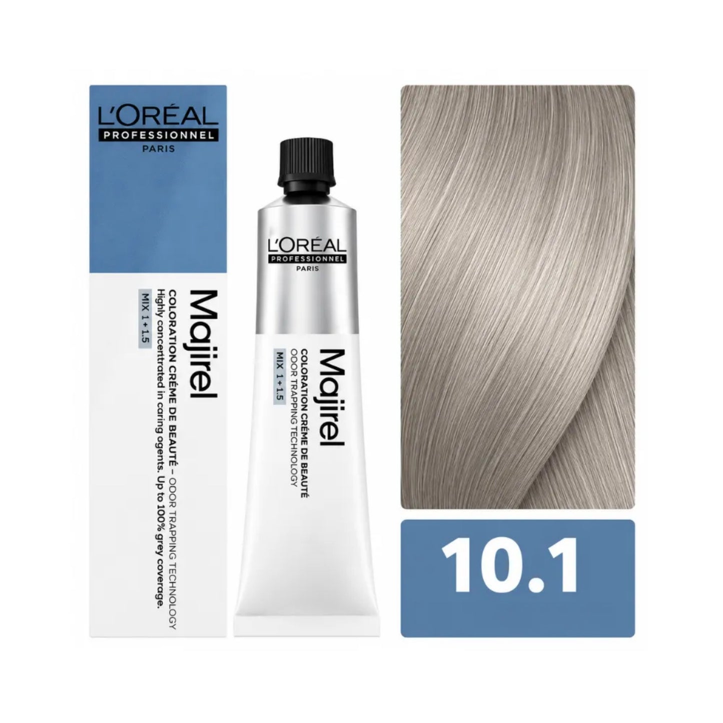 Tinte Majirel Loreal Profesional 10.1 Rubio Platino Cenizo 50 Ml