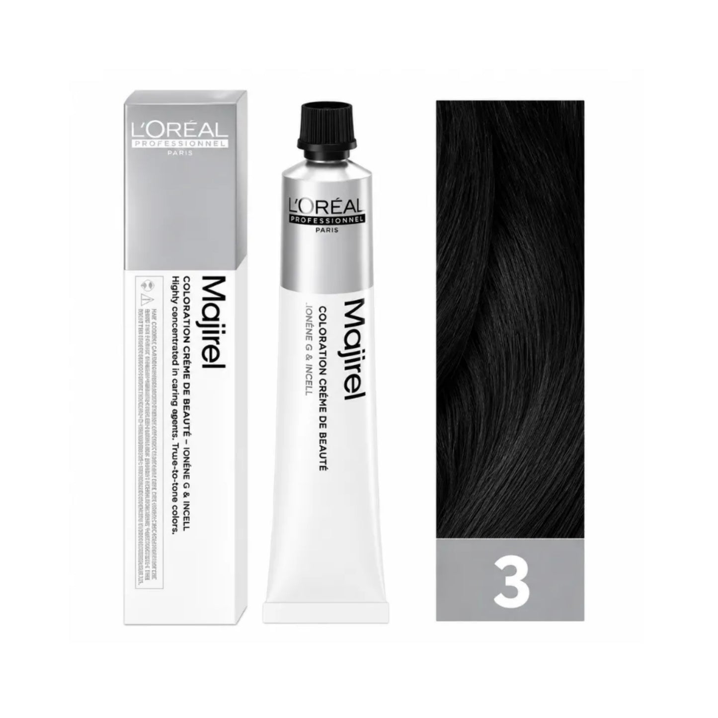 Tinte Majirel Loreal Profesional 3 Castaño Oscuro 50 Ml
