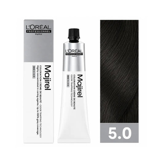 Tinte Majirel Loreal Profesional 5.0 Castaño Claro Profundo 60 Ml