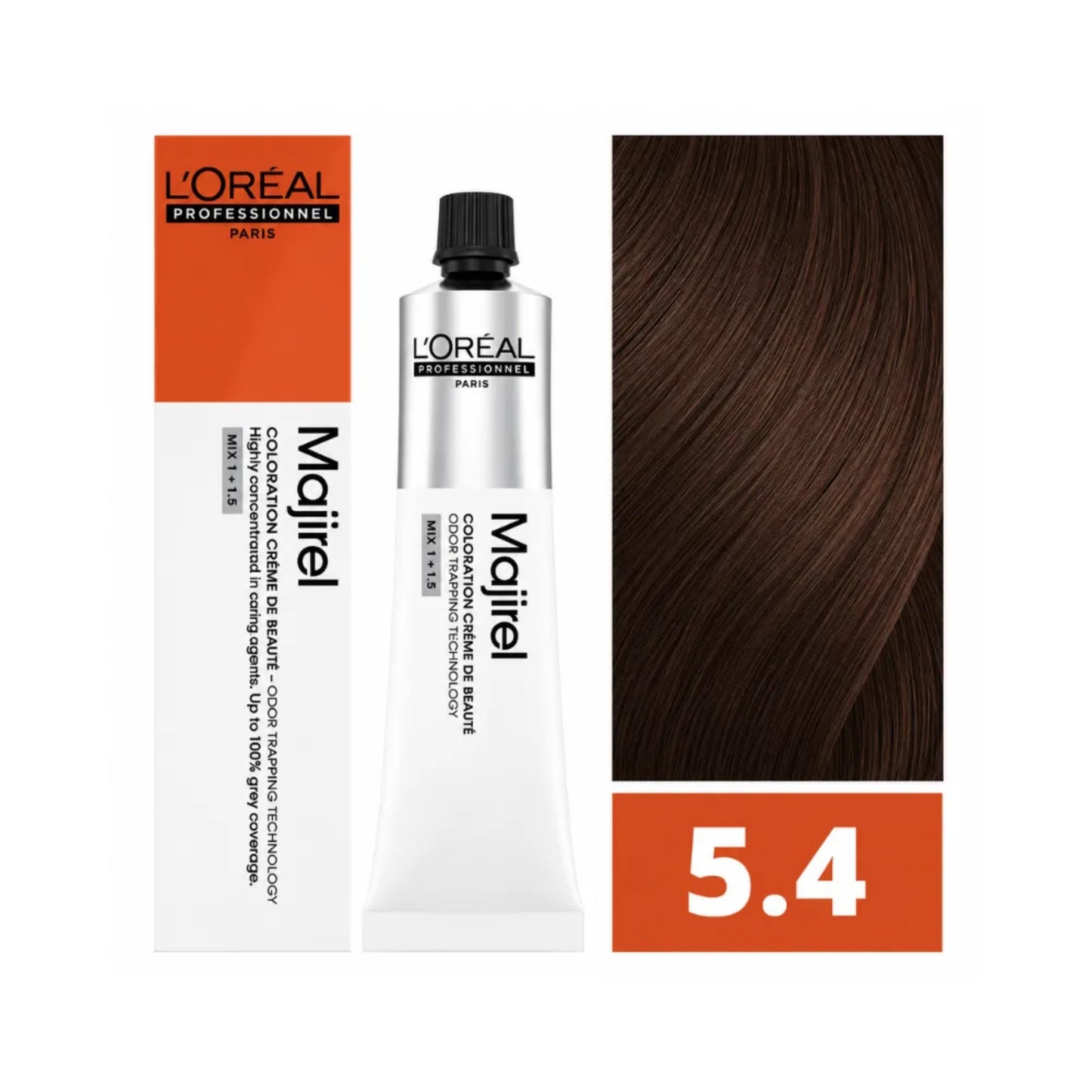 Tinte Majirel Loreal Profesional 5.4 Castaño Claro Cobrizo 50 Ml