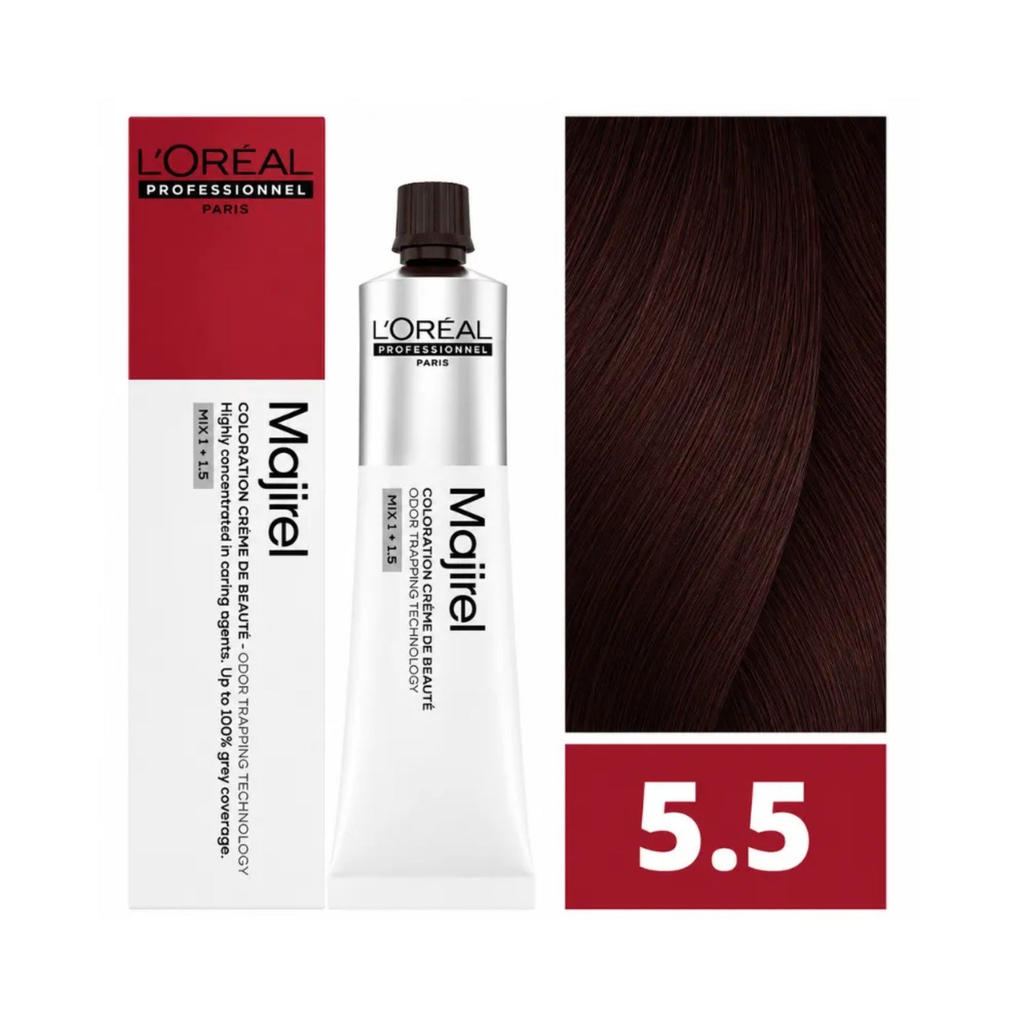 Tinte Majirel Loreal Profesional 5.5 Castaño Claro Caoba 50 Ml