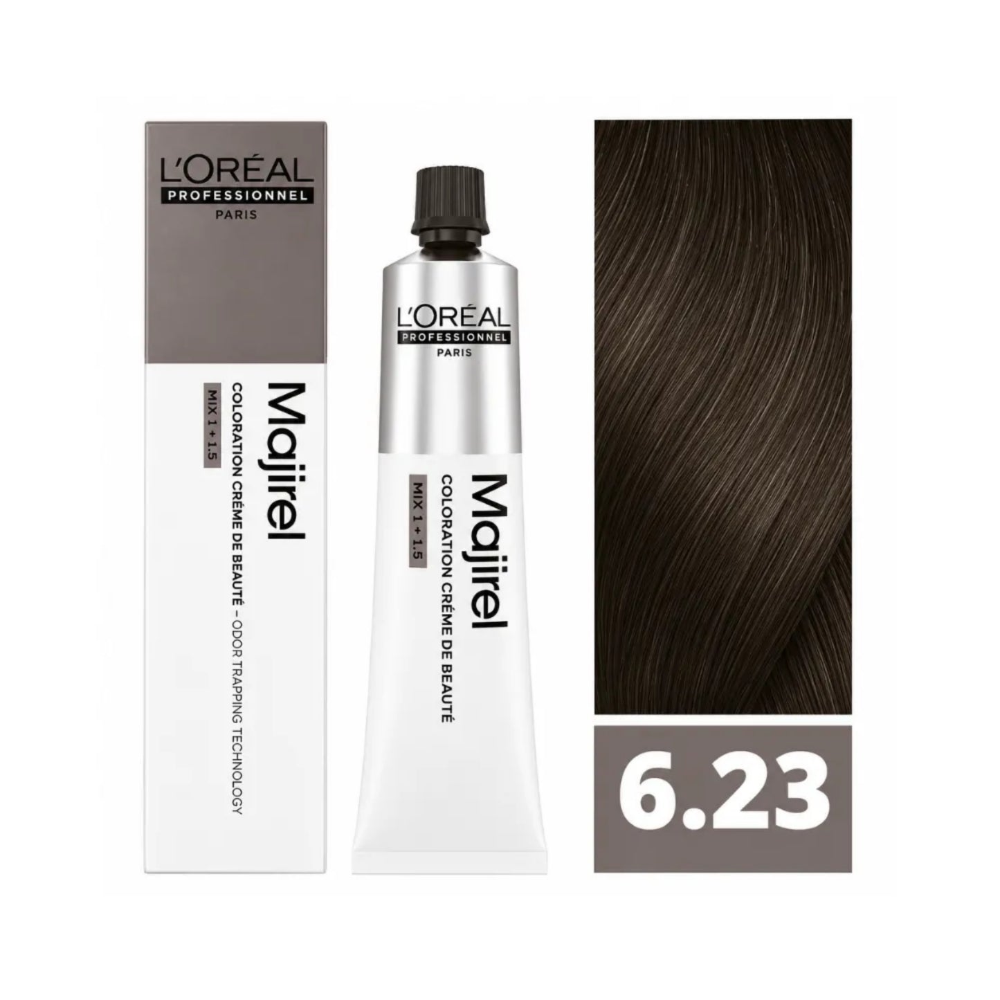 Tinte Majirel Loreal Profesional 6.23 Rubio Oscuro Irisado Dorado 50 Ml