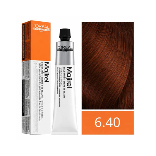 Tinte Majirel Loreal Profesional 6.40 Rubio Oscuro Cobrizo Intenso 50 Ml