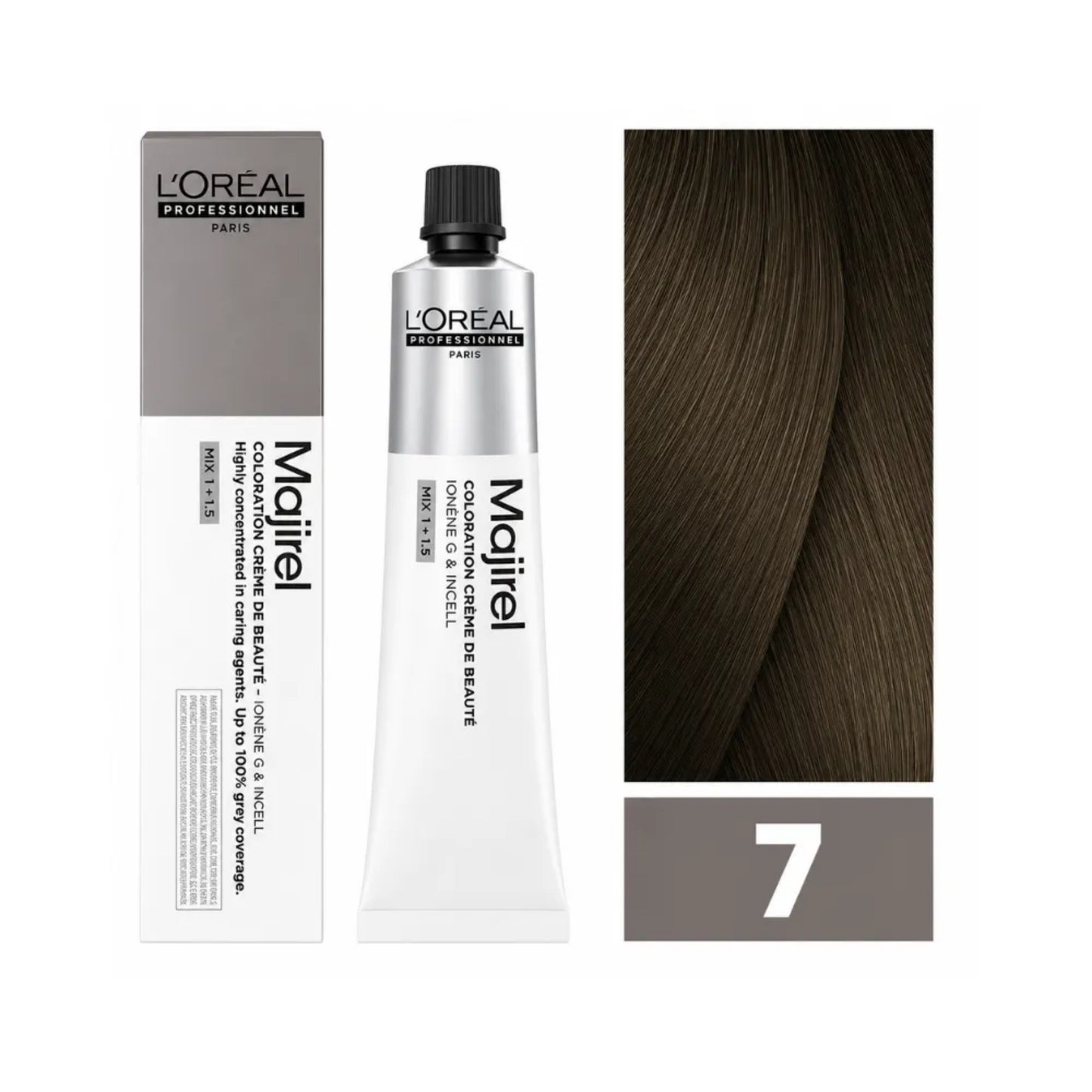 Tinte Majirel Loreal Profesional 7.0 Rubio Intenso 50 Ml