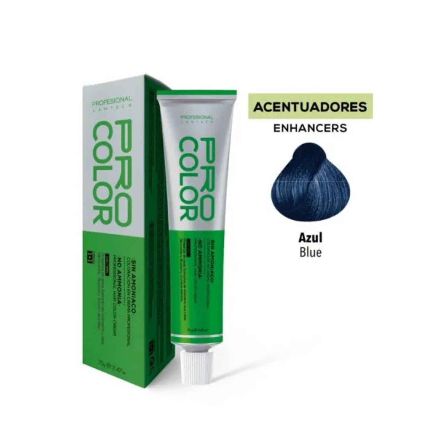 Tinte Sin Amoniaco Pro Color Azul 70 G