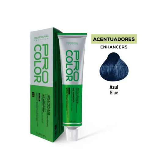 Tinte Sin Amoniaco Pro Color Azul 70 G