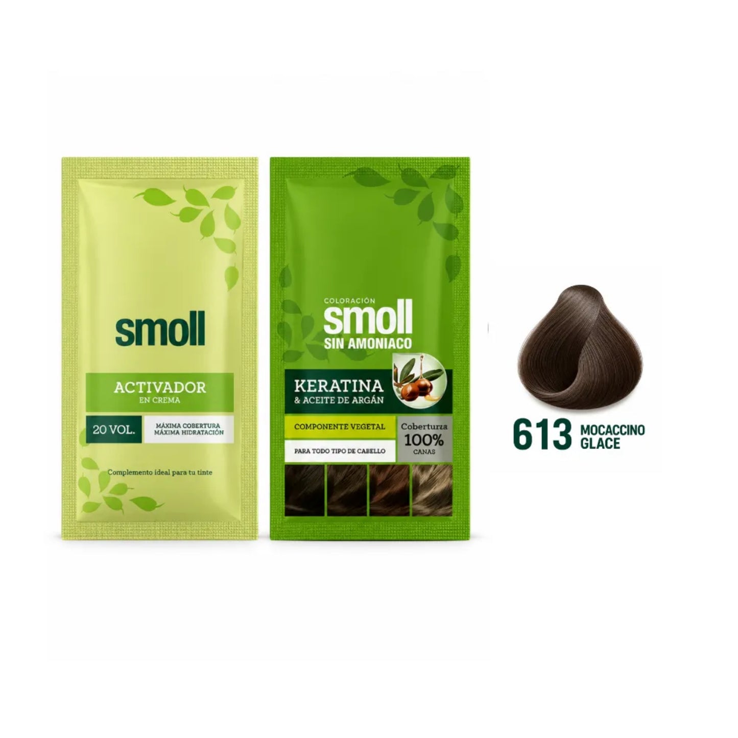 Tinte Smoll Sin Amoniaco 613 Mocaccino Glace Sachet 50 Ml + Oxigenta Vol 20 50 Ml