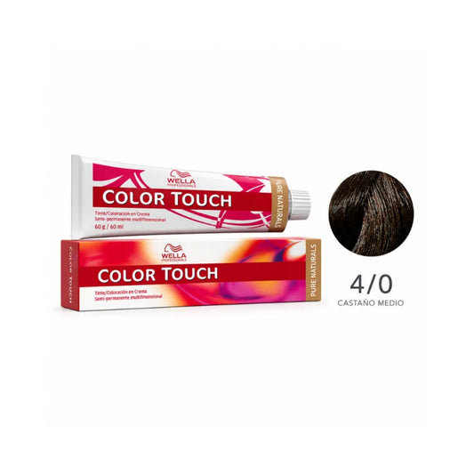 Tinte Wella Color Touch Sin Amoniaco Semi Permanente 2/0 Negro 60 G