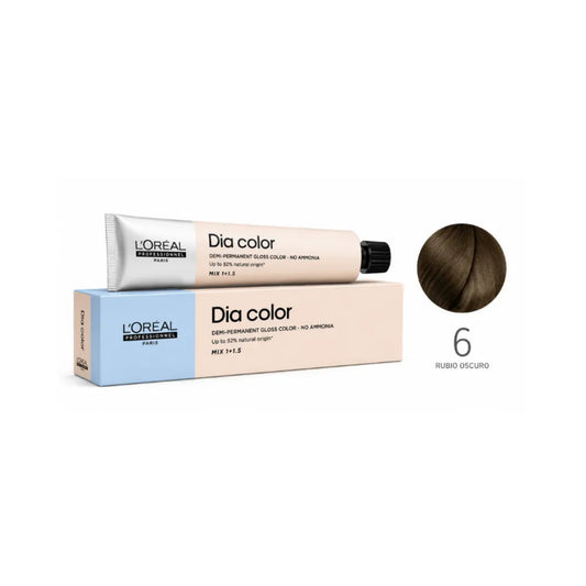 Tinte para Cabello Loreal Día Color 6 Rubio Oscuro Sin Amoniaco 60 Ml
