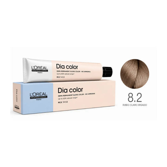 Tinte para Cabello Loreal Día Color 8.2 Rubio Claro Irisado Sin Amoniaco 60 Ml