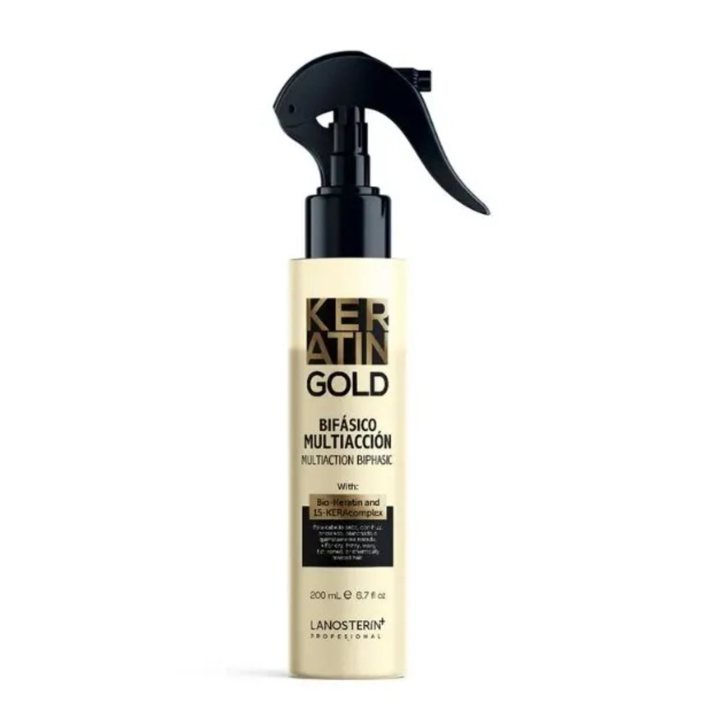 Tratamiento Bifásico Multiacción Keratin Gold 200 Ml