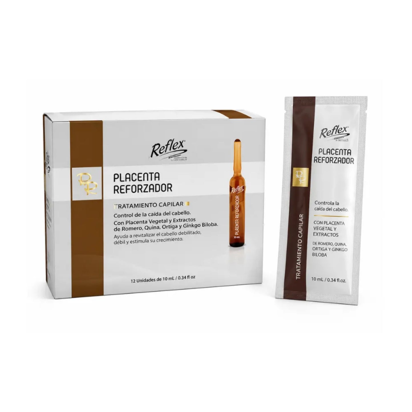 Tratamiento Capilar Control Caída Placenta Reforzada Reflex 17 Ml