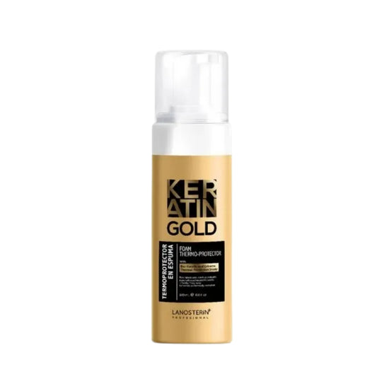 Tratamiento Termo Protector en Espuma Keratin Gold 180 Ml