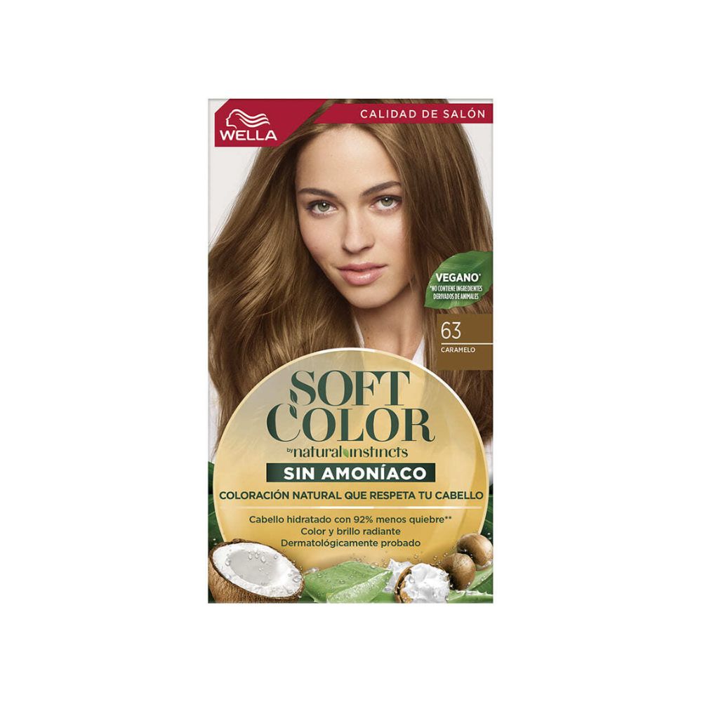 Tinte para Cabello Soft Color Sin Amoniaco 63 Caramelo Caja 1 Und