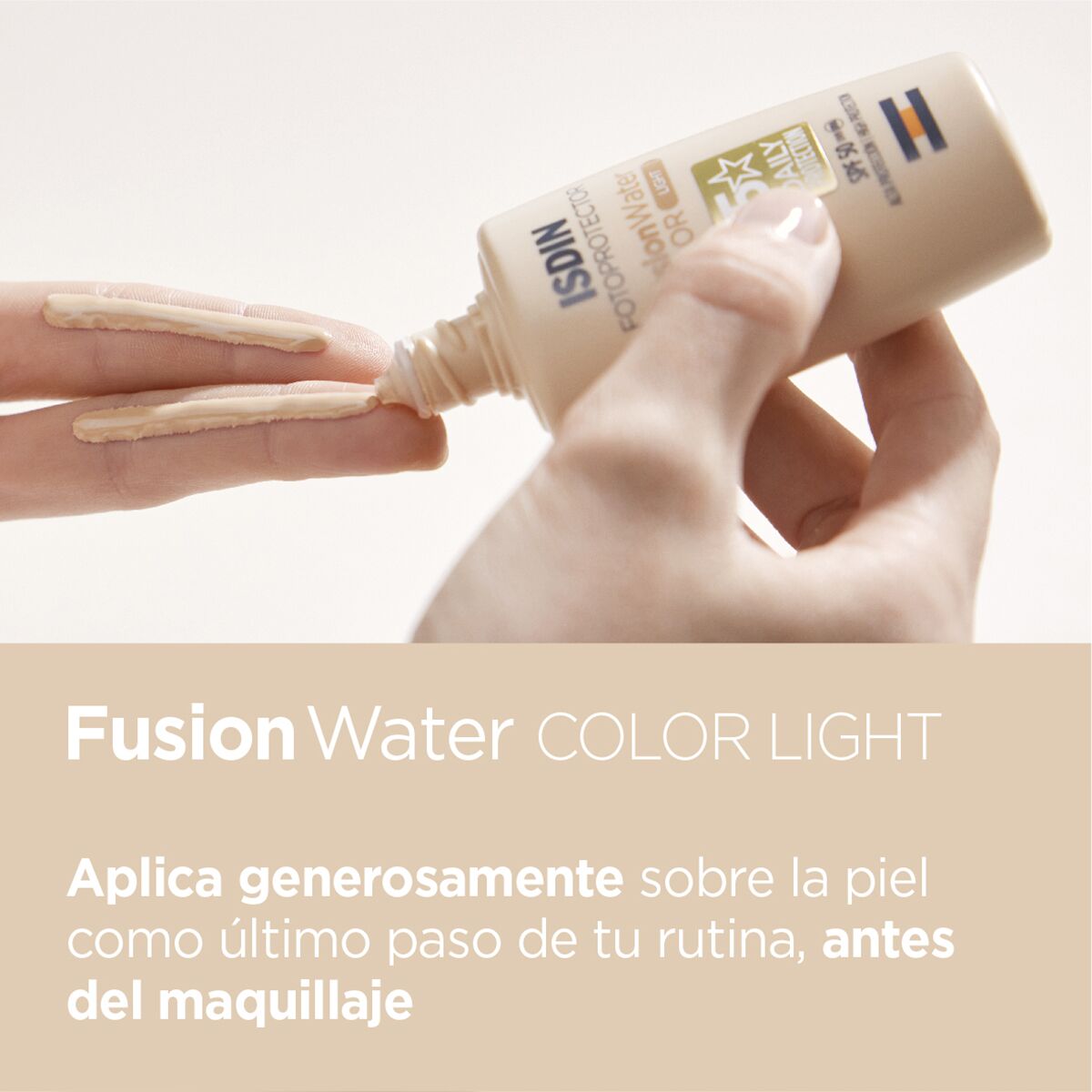 Isdin Fotoprotector Fusion Water Color Light Spf 50 50 Ml